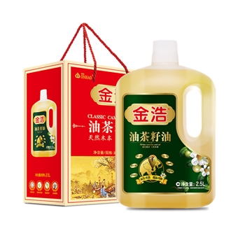 祁阳县金浩低温冷榨油茶籽油礼盒 PE瓶 2.5L