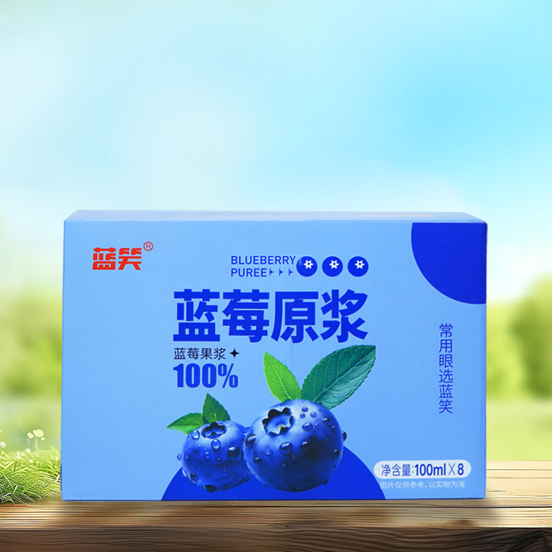 蓝笑蓝莓原浆（100%）100mL*8