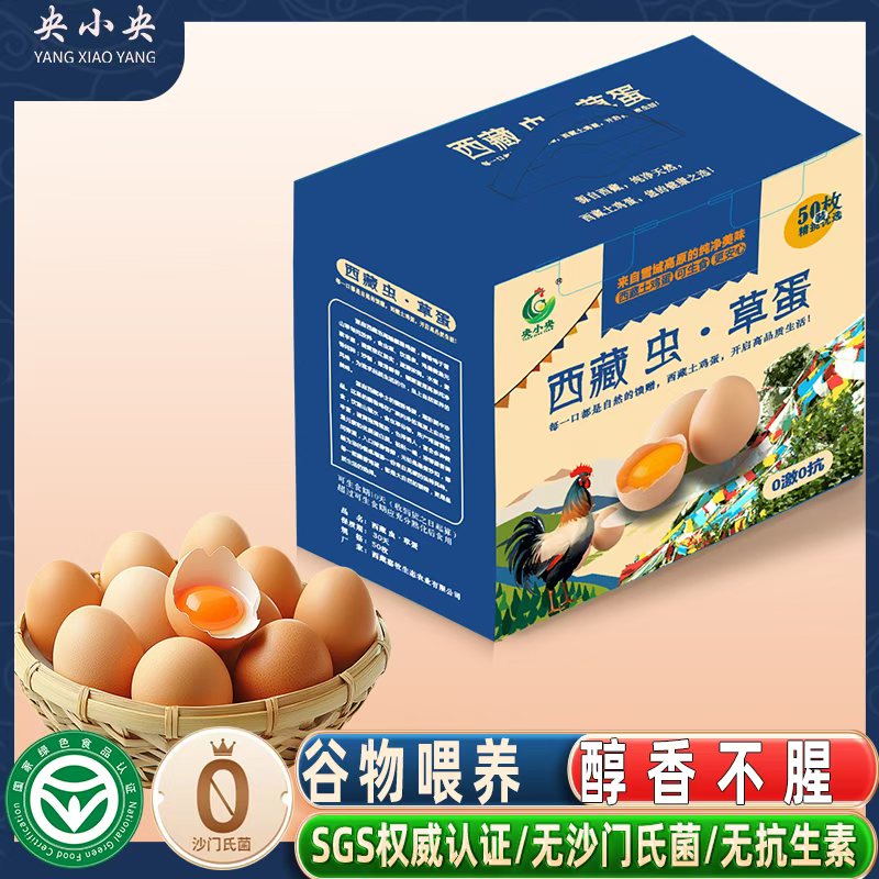 西藏 央小央藏鸡蛋（50枚装）