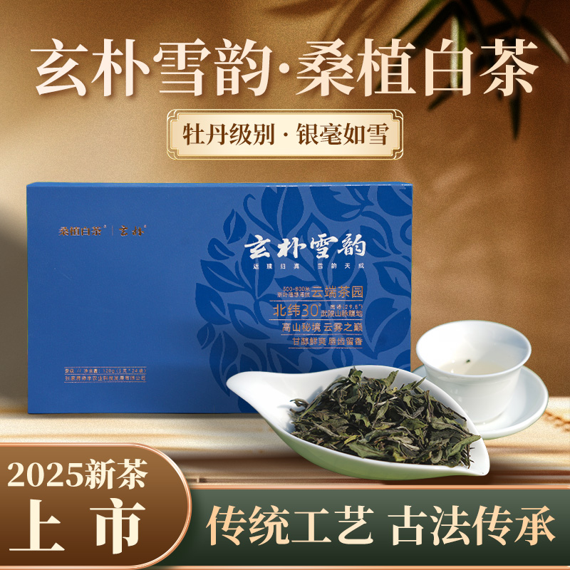 张家界 玄朴雪韵 白茶（120克/盒）