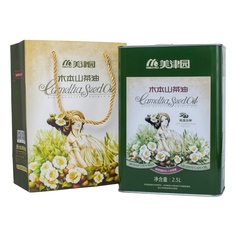 古丈美津园木本山茶油铁罐装2.5升