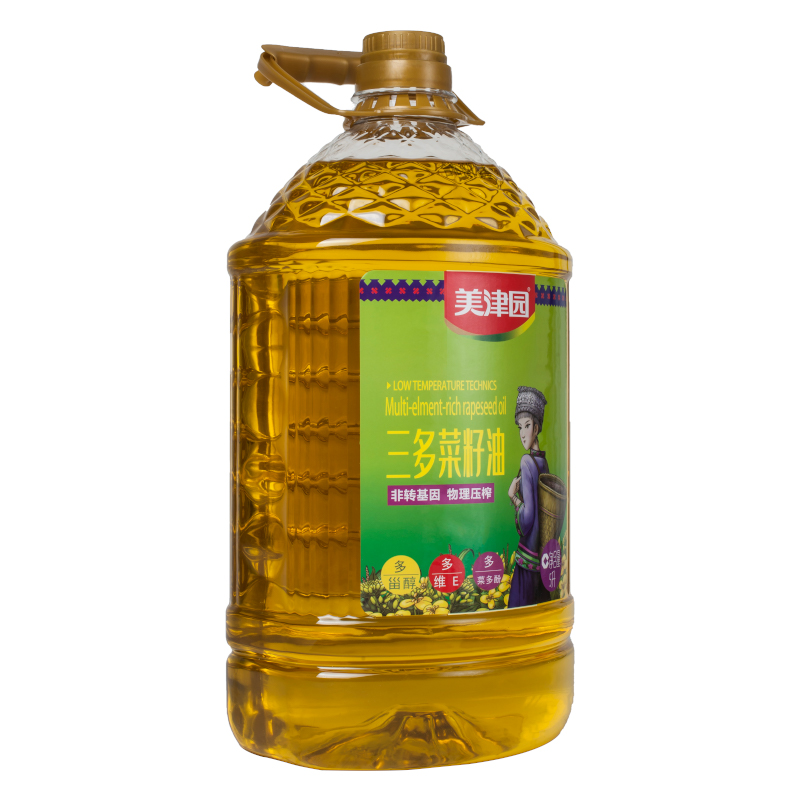 湘西古丈美津园三多菜籽油5L