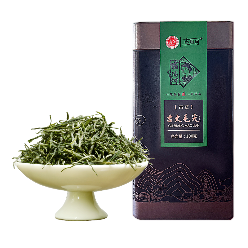 古丈县古阳河古丈毛尖方罐100g/罐明前特级头春绿茶