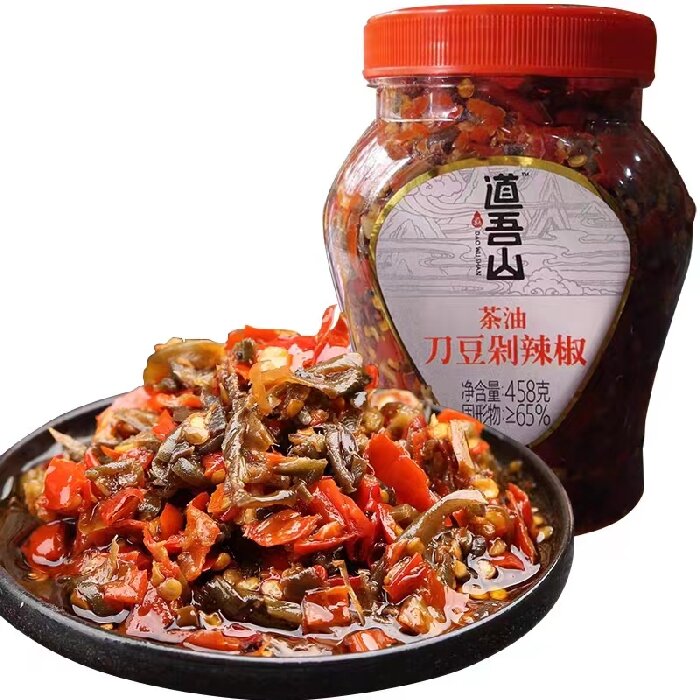 浏阳道吾山刀豆剁辣椒458g
