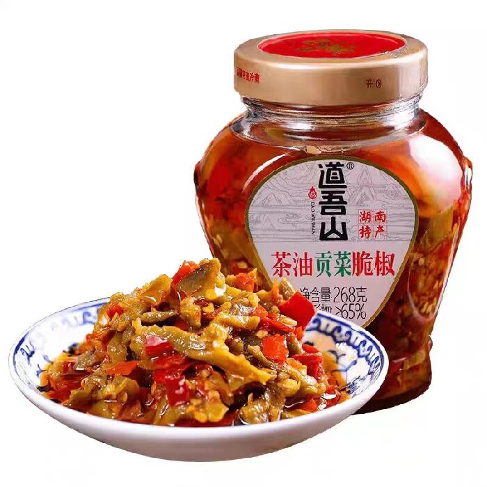 浏阳道吾山贡菜脆椒458g
