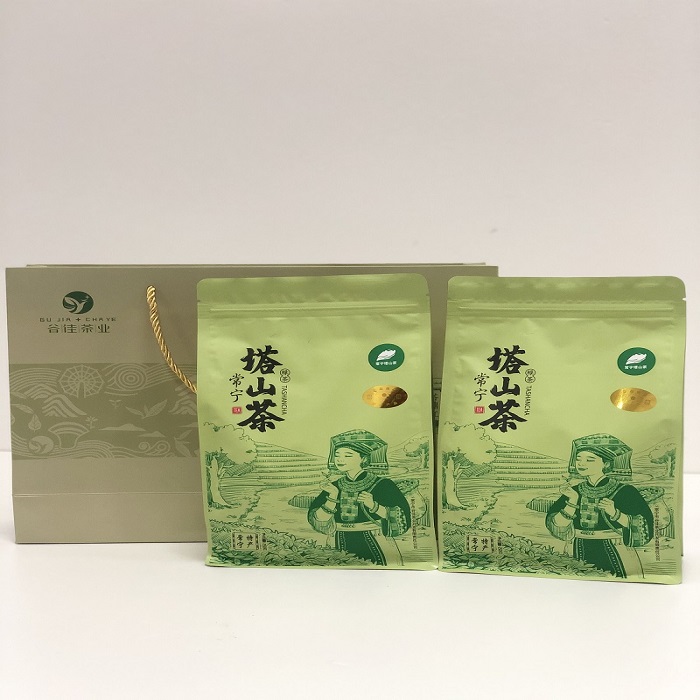 常宁塔山茶塔鼎红商务绿茶250G