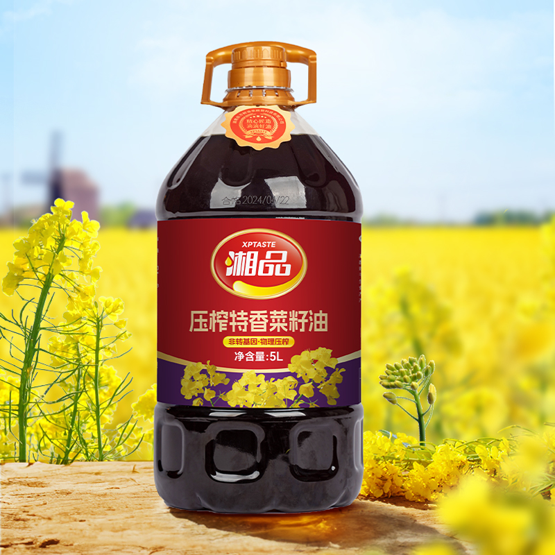 衡南县大三湘 . 湘品压榨特香菜籽油5L