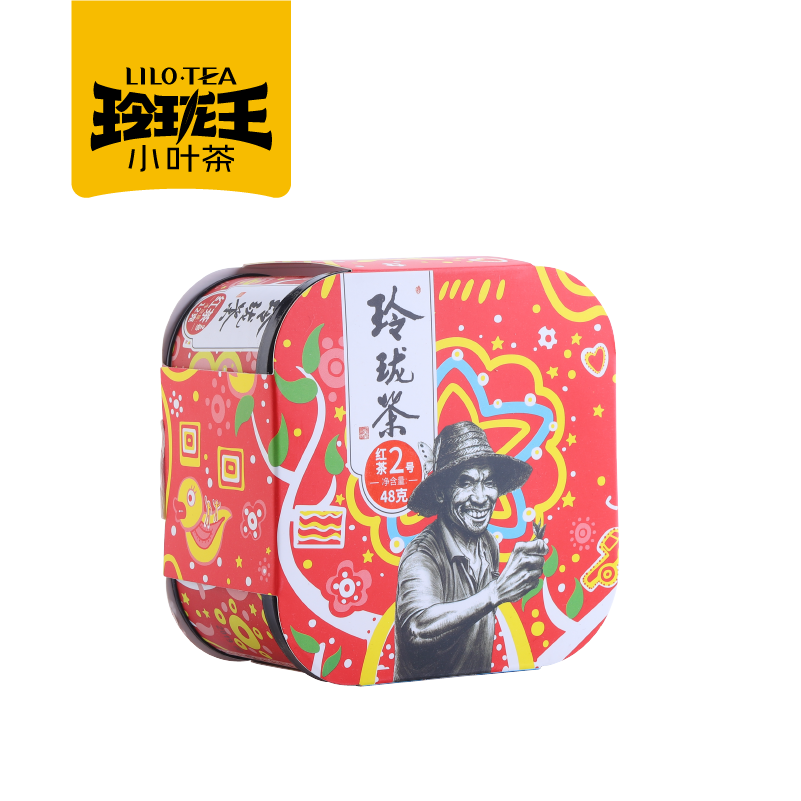 【郴州桂东】玲珑王·小叶茶红茶2号四罐装  48g