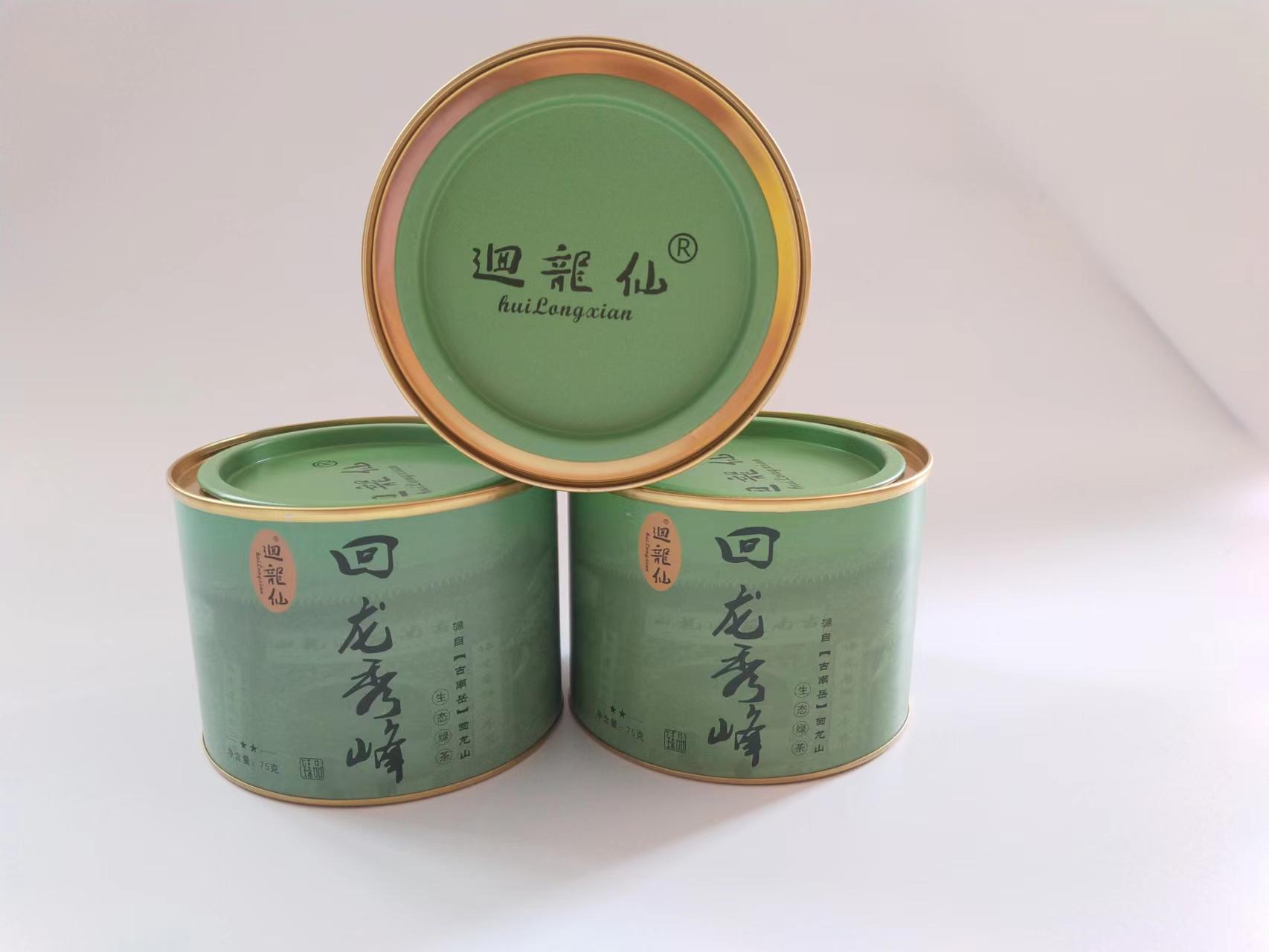 资兴市回龙仙回龙秀峰罐装绿茶75克/罐