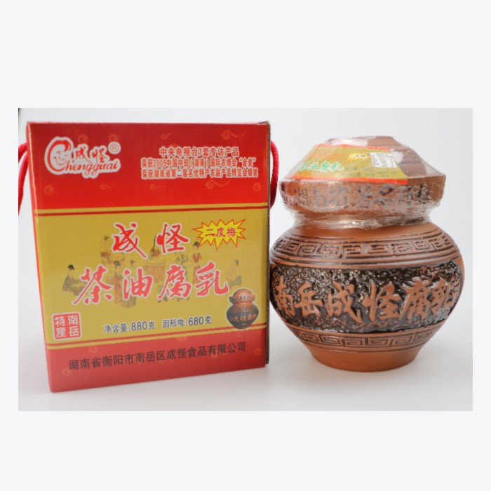 南岳成怪茶油腐乳二度梅正宗霉豆腐880g