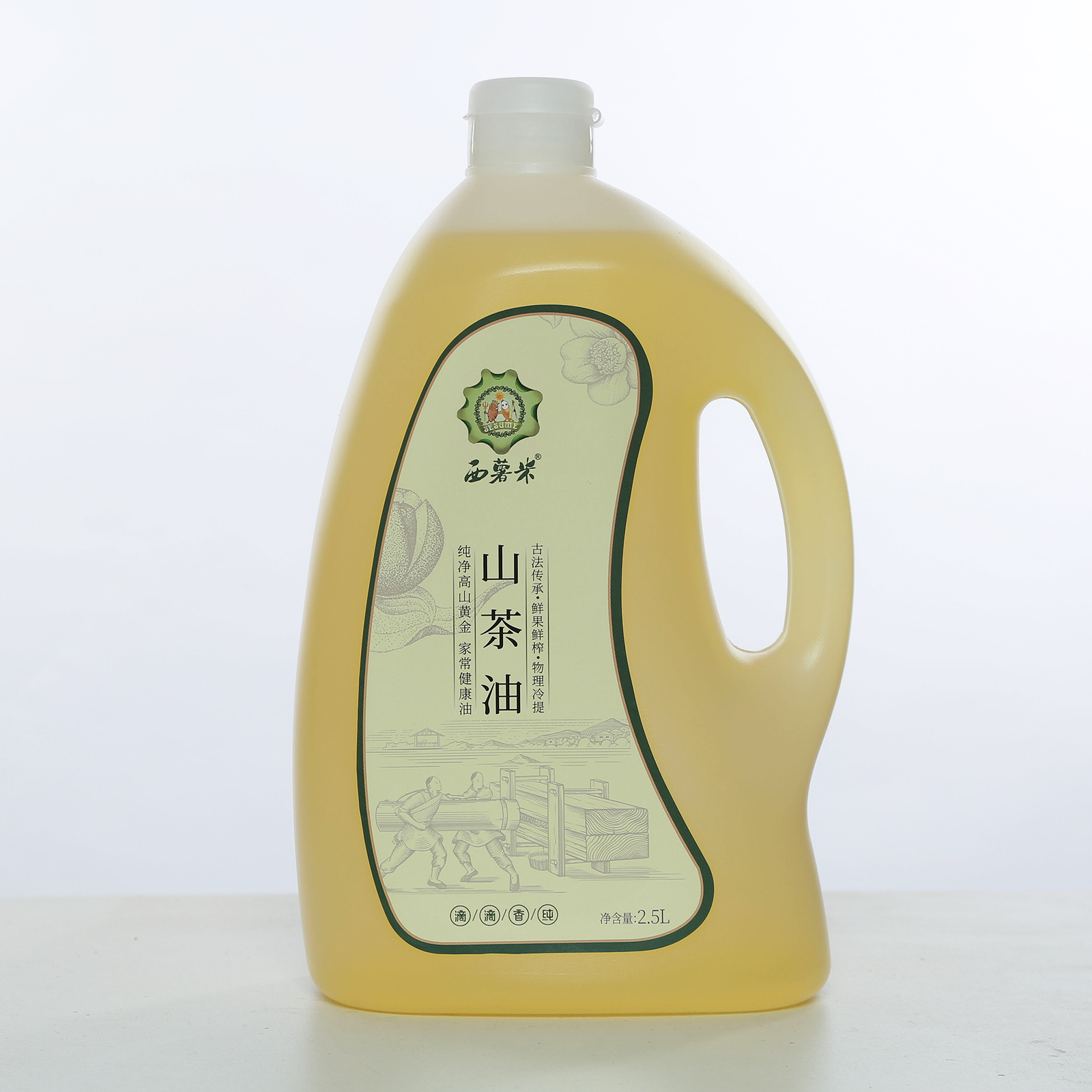 新田县西薯米山茶油2.5L一级压榨香纯山茶油