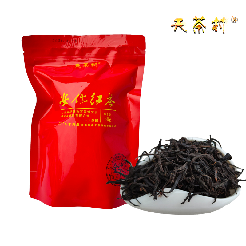 安化天茶村牌安化红茶袋装80g/袋 