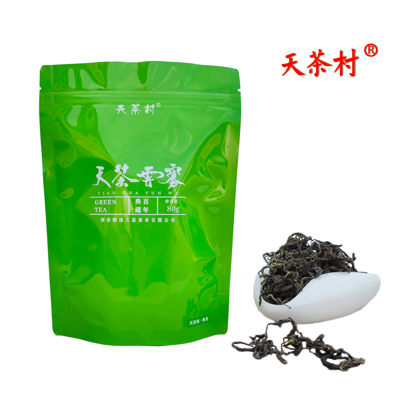 安化天茶村牌天茶云雾80g/袋