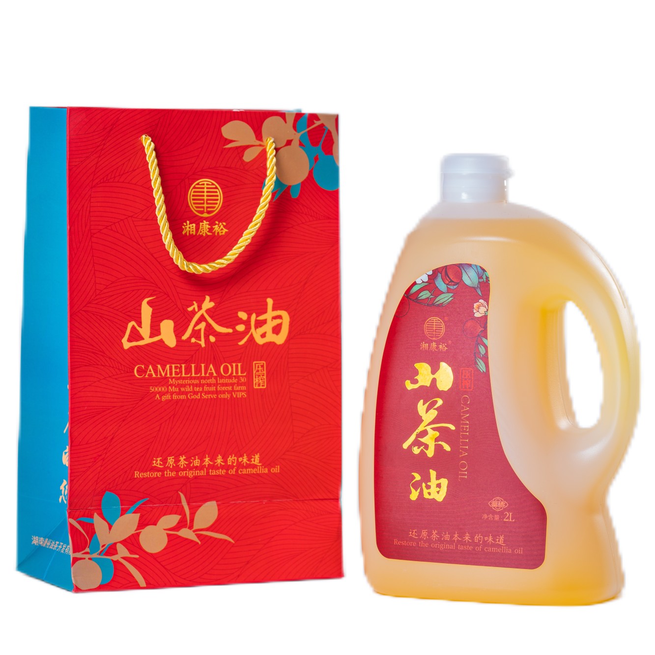 湘康裕压榨山茶油2L