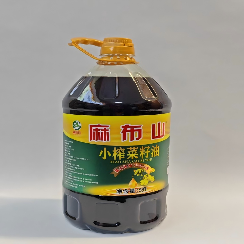 岳阳楼区郭镇乡麻布村 麻布山小榨菜籽油 5L/瓶