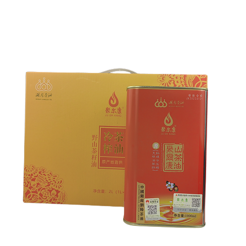 浏阳市聚尔康红罐山茶油 1L*2 浓香型