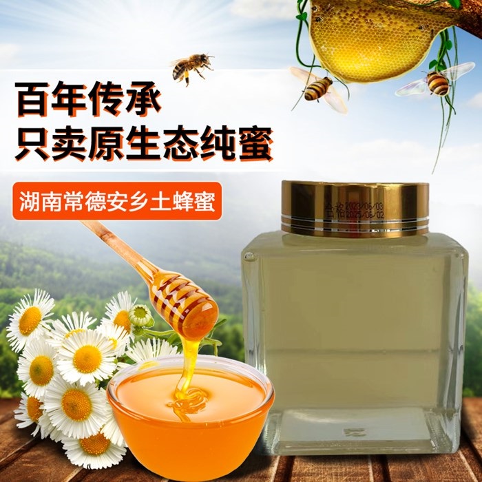 湖南常德安乡土蜂蜜500g瓶装