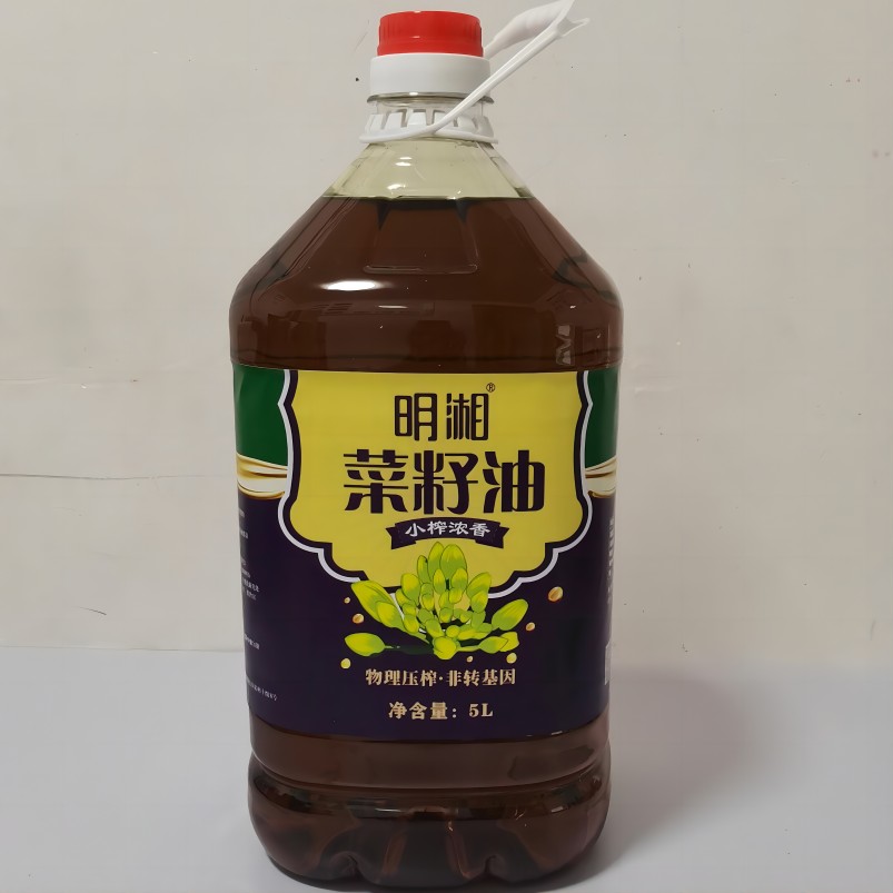 新邵县曾匠明湘纯菜籽油5L/瓶 