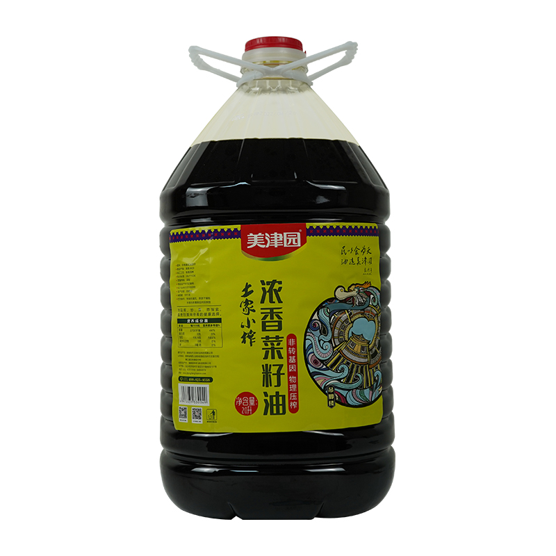 湘西古丈美津园土家小榨浓香菜籽油20L