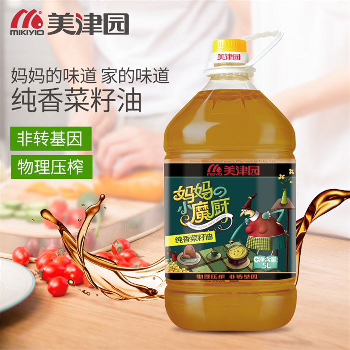 湘西古丈 美津园妈妈小魔厨纯香菜籽油5L