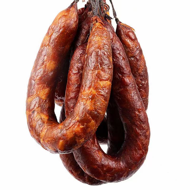 长沙县腊味礼盒-腊三黄鸡一斤+腊五花一斤+柴火慢熏腊香肠一斤+腊猪头一斤