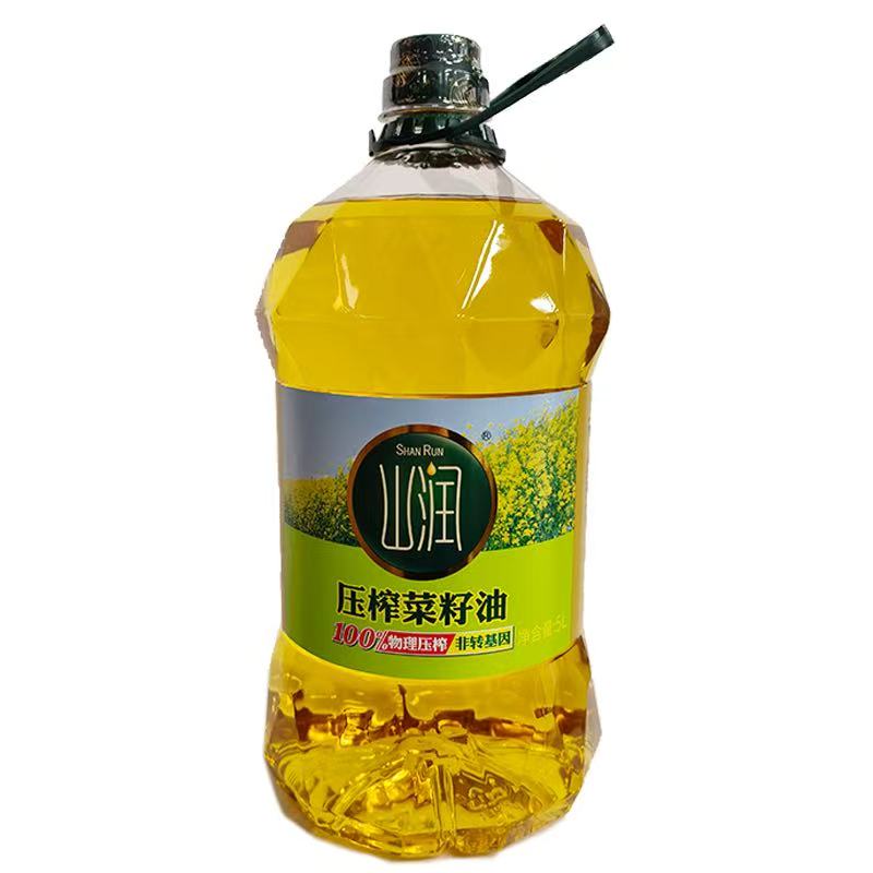平江县山润压榨菜籽油5L非转基因家用菜籽油
