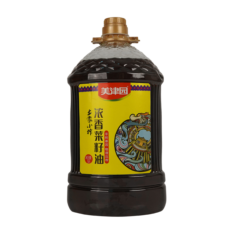 古丈县美津园土家小榨浓香菜籽油5L
