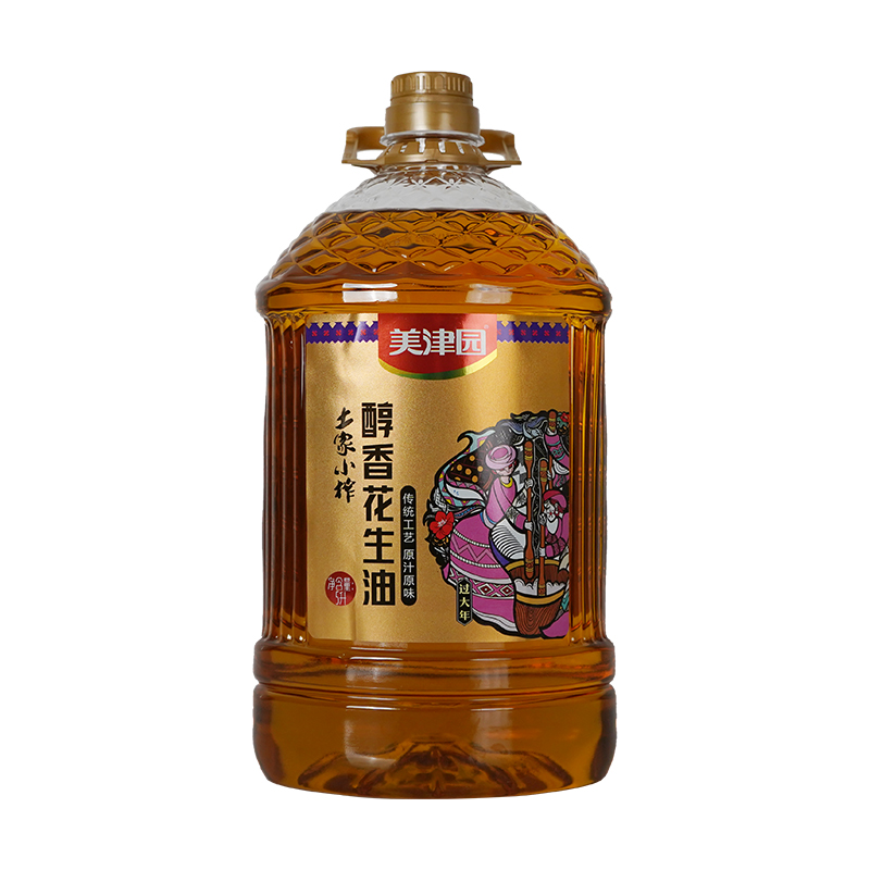 古丈县美津园土家小榨醇香花生油5L