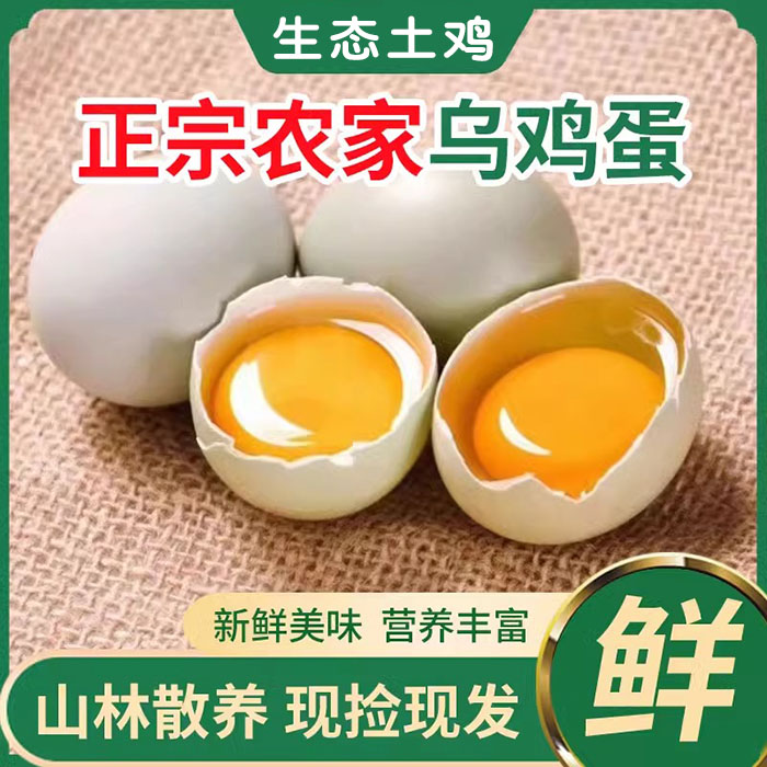西塘镇绿壳土鸡蛋50个【岳阳】