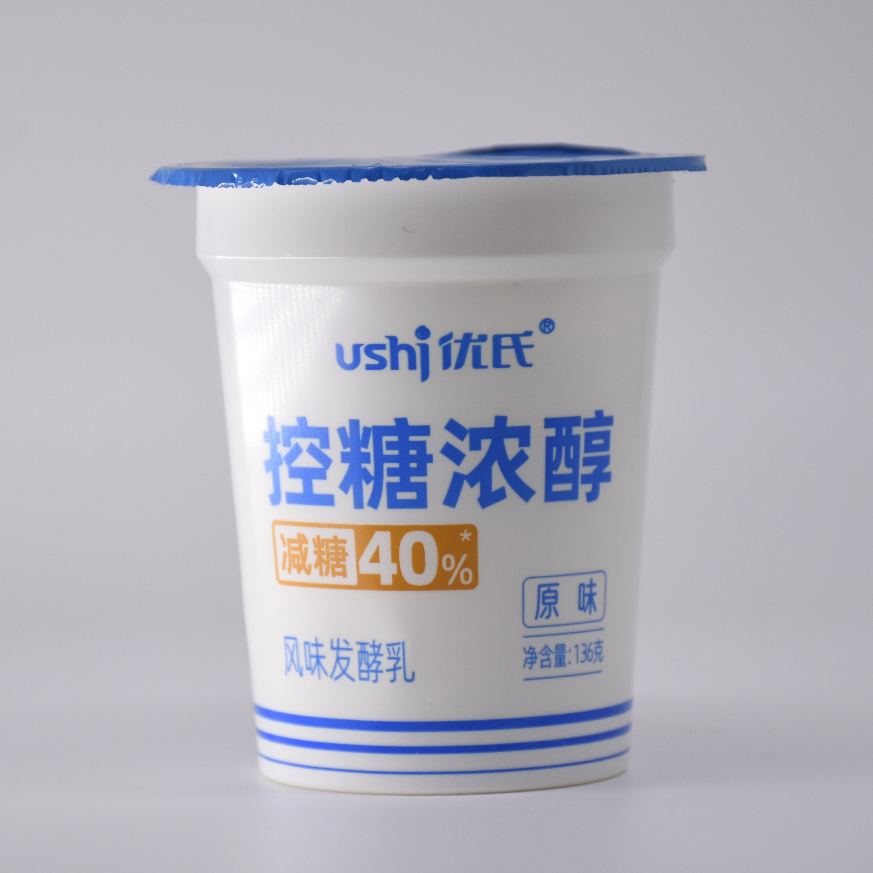 湖南优氏136g原味酸奶136g*24