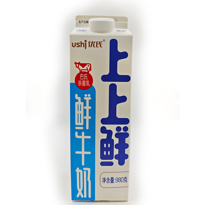 湖南优氏上上鲜牛奶980ml*12