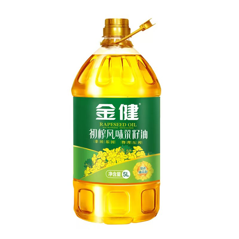 武陵区金健初榨风味一级菜籽油5L