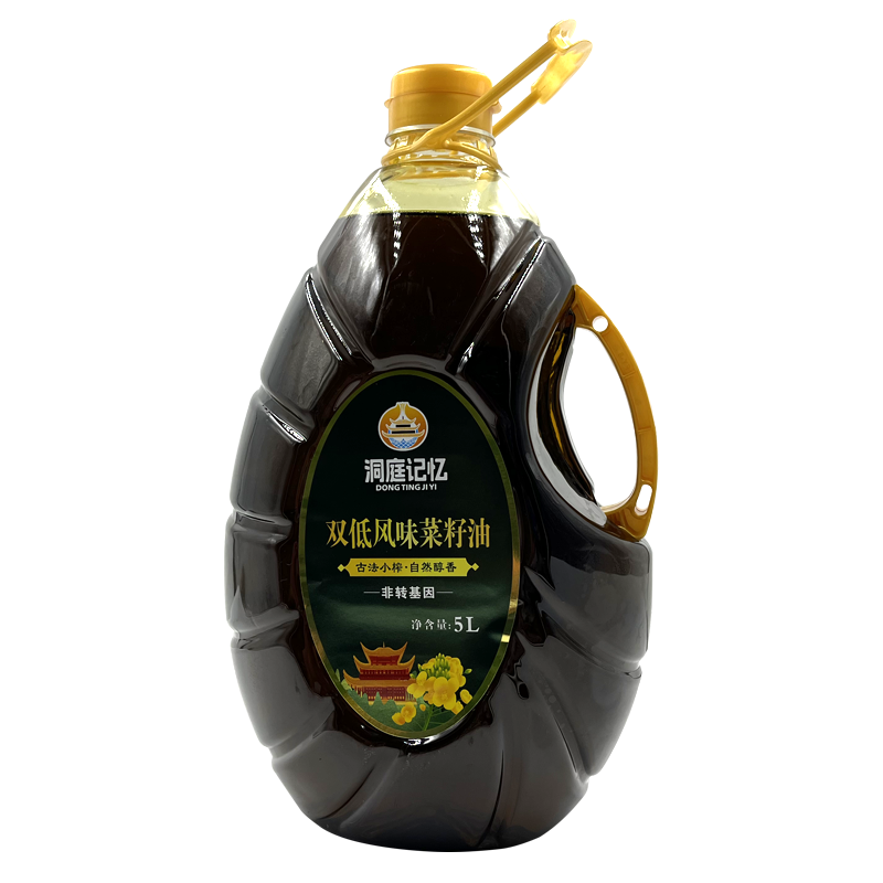 岳阳洞庭记忆双低风味菜籽油5L/瓶