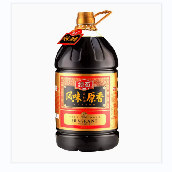 邵阳县风味原香菜籽油5L/桶
