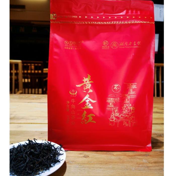 古丈县牛角山月下茶香黄金红茶袋装250克