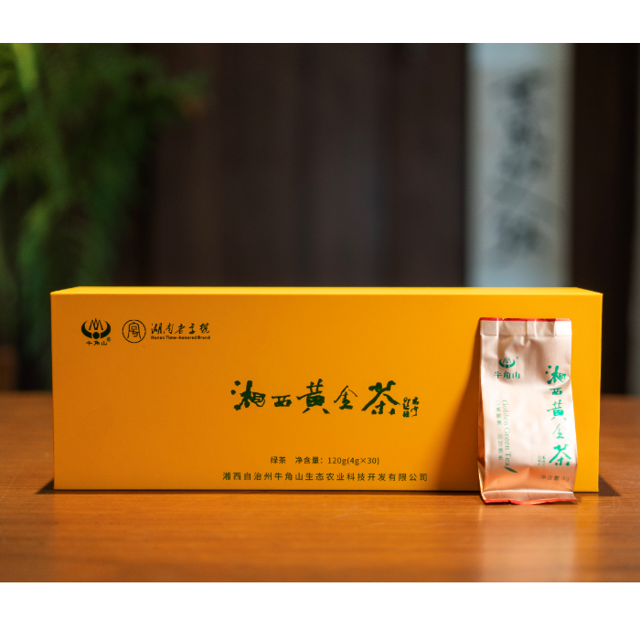 牛角山湘西黄金茶条装120克