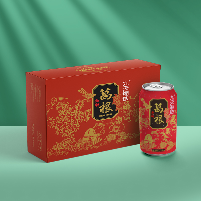 【桑植县】张家界九天湘依葛根饮料310ml*24红罐